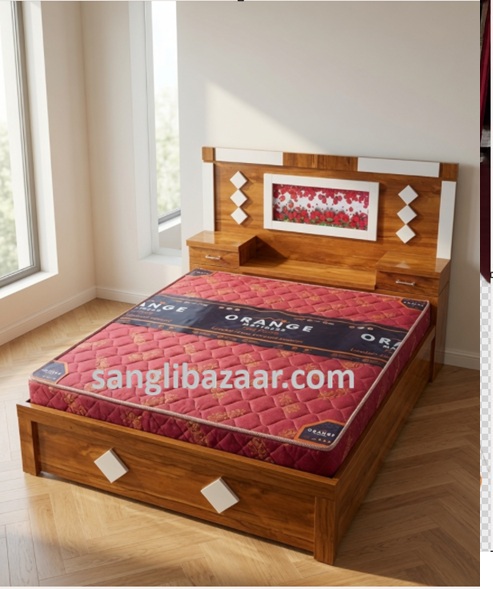 Product Name: Premium Teak Wood 5x6.5 ft Storage Bed